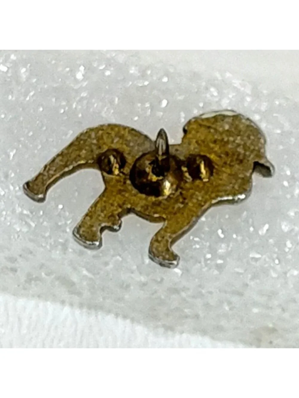 Mack Truck Bulldog Gold Tone Lapel Pin Vintage Collectible Missing Clip 1